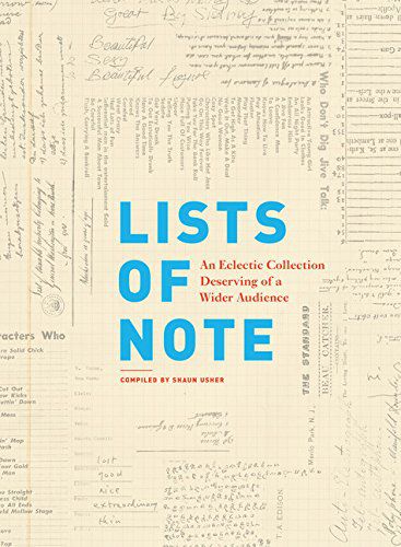 B.J. Novak recommends Lists of Note
